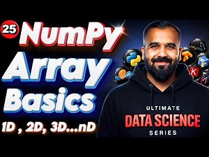 Array Basics using Numpy Explained in Hindi | Ultimate Data Science Series