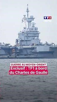 🔴 Exclusif : TF1 à bord du portes-avions Charles de Gaulle, dérouté vers la Méditerranée｜TF1 INFO