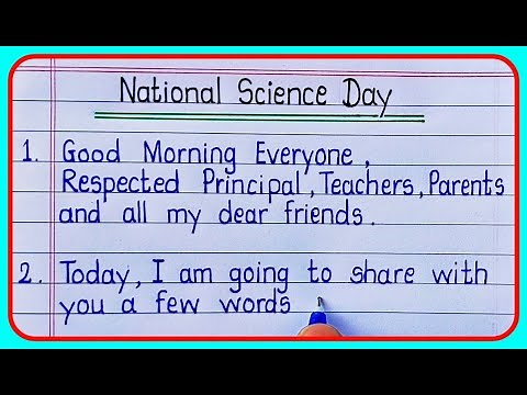 10 Lines Speech On Science Day In English 2022