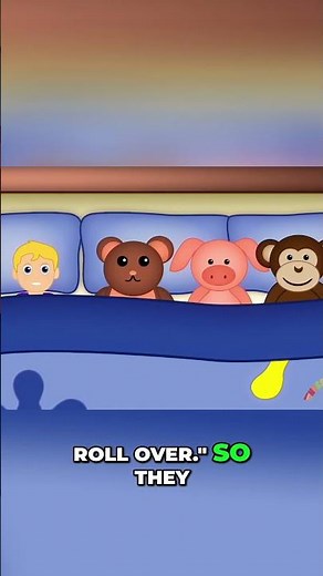 Counting Animals Falling Out Of Bed! Funny Cartoon Fun! #shorts