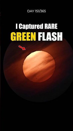 Rarest Sunset Phenomenon on Earth!😳🌅A Green Sun?! I Captured Rare Green Flash Through My Telescope