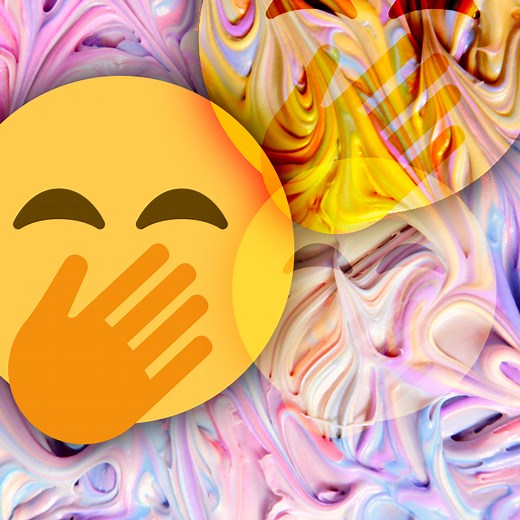 ¿Cuál es el significado del emoji de la carita sonriente tapándose la boca?
