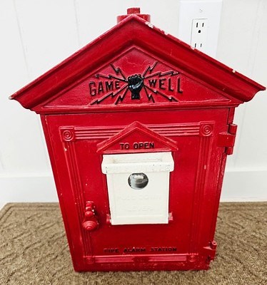 Gamewell Call Box Fire Alarm Complete Works - VIDEO Converted to Battery w Key | eBay