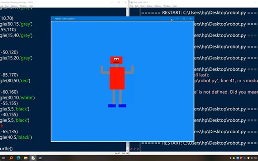【真·0基础·Python】【turtle】第02课：设计机器人