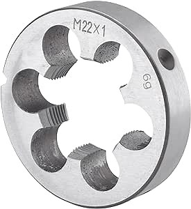 Burkit Metric M22 X 1 Round Threading Die, M22 x 1.0 Machine Thread Die Right Hand