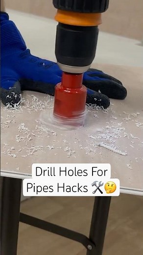 The Easiest Way to Drill Plumbing Holes in Wall Panels ! 🤯 #diy #bathroom #stepbystep #hacks
