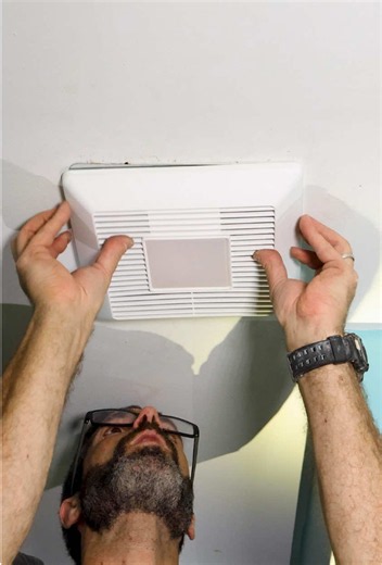 I’m installing the Panasonic EcoVent fan to add more light and better exhaust power to this bathroom. The wiring is simple and it will easily replace similar sized older bathroom fans. This is a very affordable upgrade, especially if you’re doing it yourself #exhaustfan #bathroomupgrade #homerenovation #sponsored