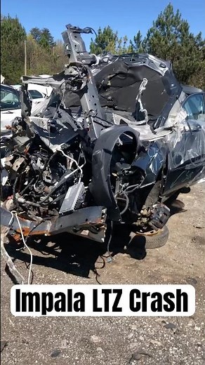 '06-'16 Chevrolet Impala LTZ Real World Front End Crash Test #shorts