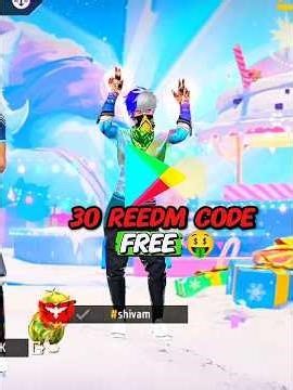 30 reedm code free 🤑#freefire #ternding #shorts