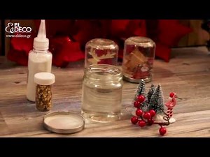 DIY χριστουγεννιάτικες χιονόμπαλες - Δώρα για φίλους