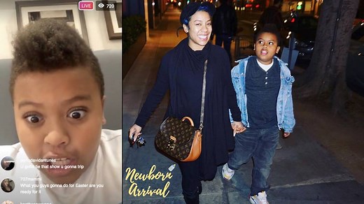 Keyshia Cole Son DJ Takes Over Her Live During Dinner Date! 😱 #keyshiacole #danielgibson #nikokhale | Newborn Arrival