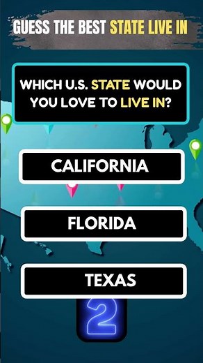 Which U.S. State Would You Love to Live In? 🌴🏖️🤠 | Vote Now! #shorts