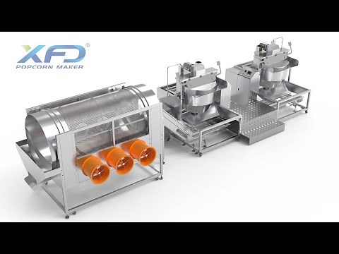 Automatic Twin Batch Popcorn Production Line