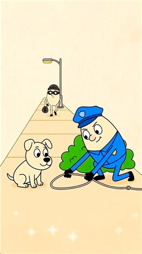 😱 Police Officer Got Caught in His OWN Trap! 😂🚔#shorts #funny #cartoon