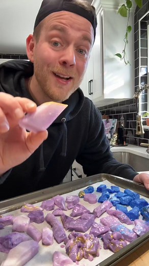 Made some homemade Crystal Candy#crystalcandy #homemade #candy #crystals #homemadecandy #candymaking #fyp | Kitchentool