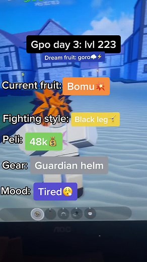 Unlocking Bomu Fruit in GPO | Grinding Roblox Gameplay