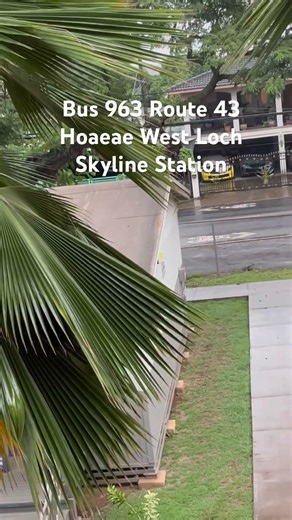 Bus 963 Route 43 Hoaeae West Loch Skyline Station.