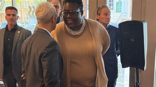 Rahm Emanuel stops in Newberry, pushes dual credit and talks affordability