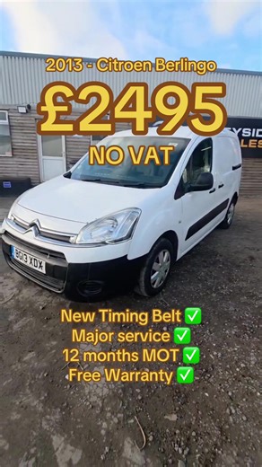 A cheap Berlingo for any builders, joiners or plumbers looking for some wheels to get you on the road. Act fast, because it will sell fast 👊🏼 #merseysidevansales #berlingo