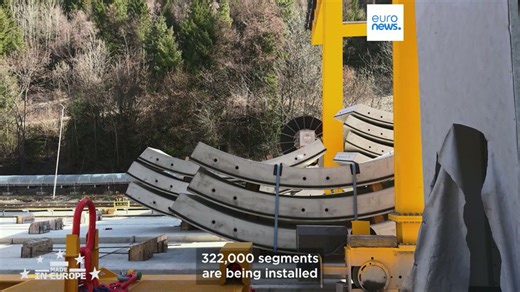 World record made in Europe: The world’s longest railway tunnel is being built under the Alps