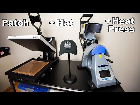 Heat Pressing Patches onto a Hat
