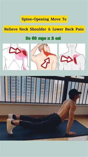 Spine Opening Move To Relieve Neck Shoulder And Lower Back Pain #fblifestyle | Exercise Guide