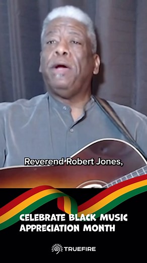 Closing out Black Music Appreciation Month, Reverend Robert Jones is back to share his most influential African American guitarists, from Sonny Terry to Reverend Gary Davis. Check out his cover of Rev. Davis’s “I Am the Light of the World”! We’re proud to have highlighted our Black educators this month! These are the final hours to get our Black Music Appreciation Month bundle, so go to the link in bio to grab yours. | TrueFire