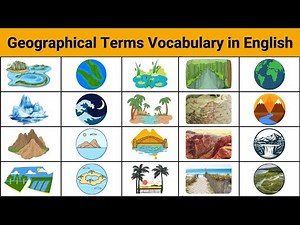 Geographical Vocabulary in English | Happy Learning Geography | Geographical Words and Meanings