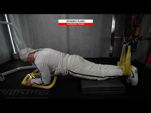 Suspension | Dynamic Plank | Stealth Core Trainer Belt Squat Belt | Fast-Attach Fitness
