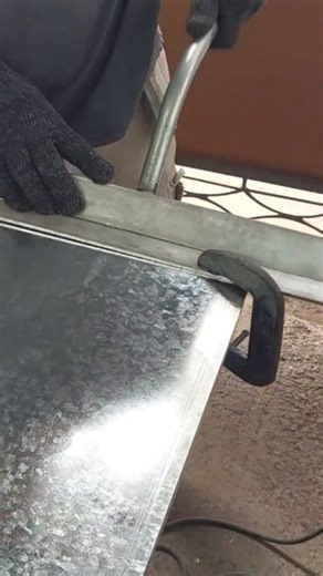 Manual bending of g.i. sheet #GalvanizedSteel #diy #fabrication | DenzFab