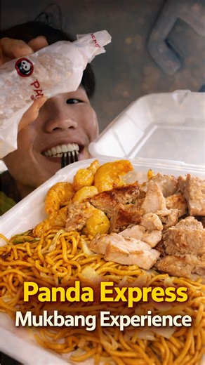 Panda Express mukbang experience