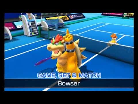 Mario Sports Superstars (Tennis) All Characters Winning and Losing Animations (Alternate)