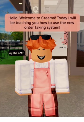 ever wondered how to use the NEW ordering system at creama after the roblox chat update? jackson’s got you covered! 🩷🧑‍🍳 #fyp #roblox #creama #crumbl #robloxjob