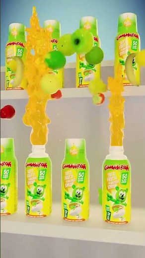 🍇 TUTTIFRUTTI BERRY PARTY Gummibär bar bar #shorts #gummybear #gummibär 🍓