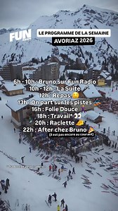 Toute cette semaine, Bruno et toute l’équipe vont vous faire vivre leurs aventures à Avoriaz 👀❄️ Rendez-vous demain à partir de 6h en direct sur Fun Radio, et toute la journée sur nos réseaux sociaux pour découvrir les coulisses de cette semaine 🩷 | Fun Radio