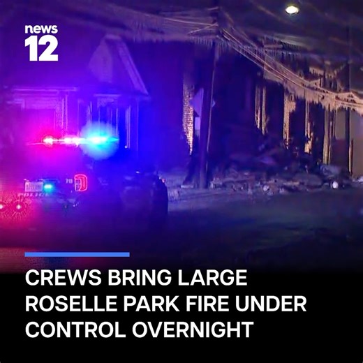ROSELLE PARK FIRE: A large blaze at a Roselle Park flooring company is under control after crews responded to the scene Friday. - https://bit.ly/4srq8p6 | News 12 New Jersey