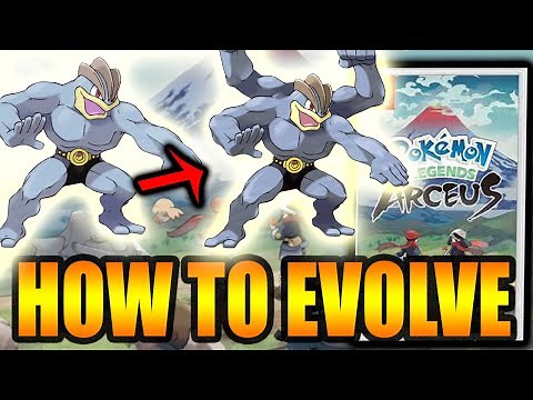 Pokemon Legends Arceus How to Evolve Machoke to Machamp