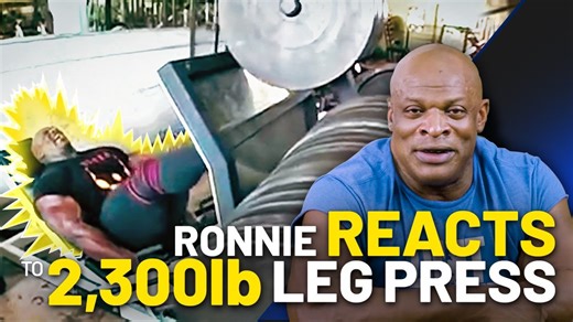 Ronnie Coleman REACTS to 2300lb Leg Press Video - RONNIE REACTS