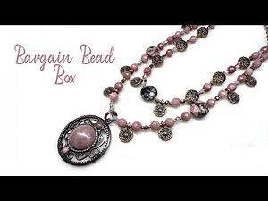 Bargain Bead Box January 2025 Unboxing + Two-Strand Rhodonite Necklace DIY Tutorial! 🩷🩷🩷