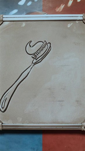 Easy step by step drawing of toothpaste on Colgate for beginners