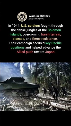 U.S. Soldiers Through the Solomon Islands Jungle #ww2