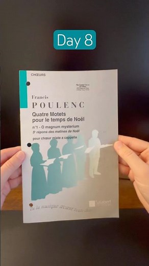 Day 8 - O Magnum Mysterium by Francis Poulenc #choir #sheetmusic #choralmusic #30daysuperfans