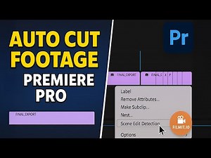 How to Auto Cut Footage in Premiere Pro (Scene Edit Detection Tutorial)