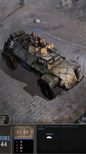 Sdkfz 222 | Company Of Heroes Blitzkrieg Mod #shorts #shortsvideo #games