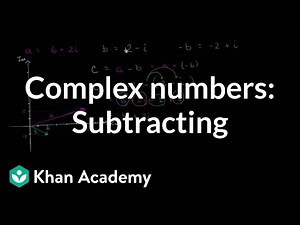 Subtracting complex numbers - Math, Class 11 Video Lecture