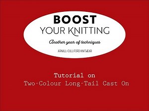 Two-colour long-tail cast-on method