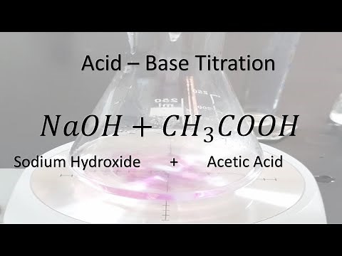 Acid - base titration | Sodium hydroxide and acetic acid