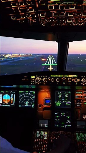 ILS approach runway 24R EDDB #cockpit #a320