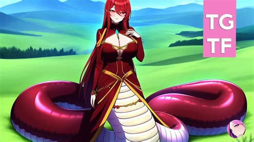 [TGTF] 变身美杜莎🌹 MTF 性转动画 性别转变