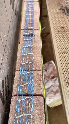 Murfor masonry reinforcement 🧱⛓ #bricklaying #brick #closeup #pov #foryou #fyp #foryoupage #sounds #reel #reels #viral #building #construction #kesfet #inşaat #satisfyingvideos #satisfying #perfect #asmr #metselen #interesting #explore #explorepage #contractor #brickwork #bricklayer #house #belgium #turkiye #bricktok